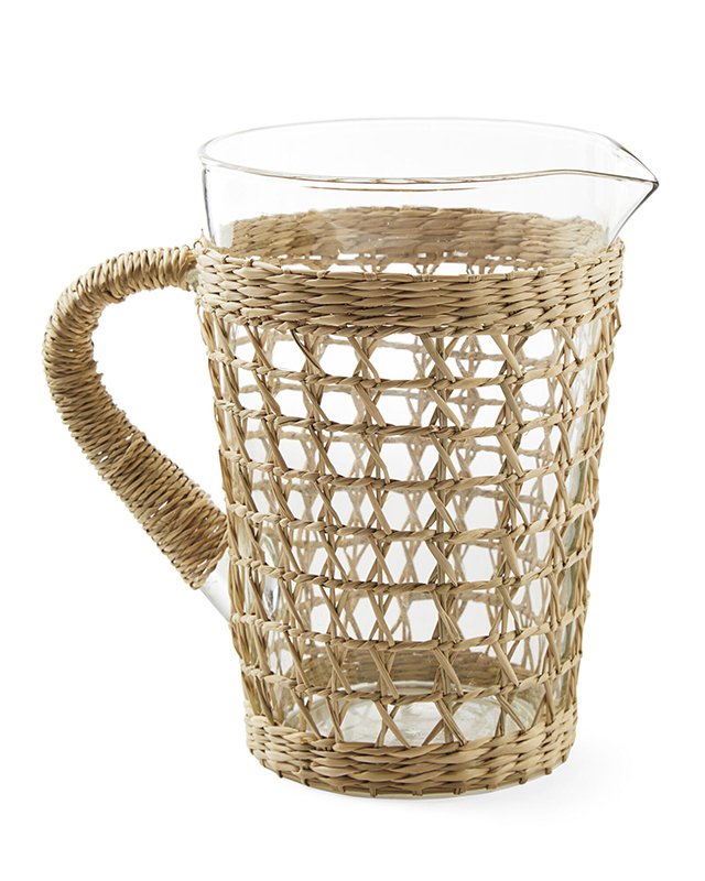 Serena and lily seagrass wrapped pitcher