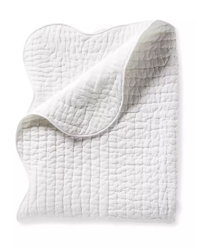 White Scalloped Baywood Quilt White scalloped baywood quilt