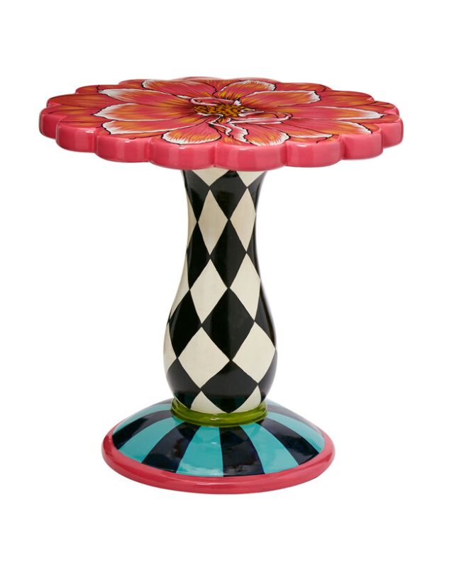 Hand-painted flower table