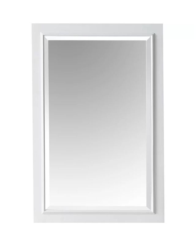 White Wood Rectangular Wall Mirror White wood rectangular wall mirror