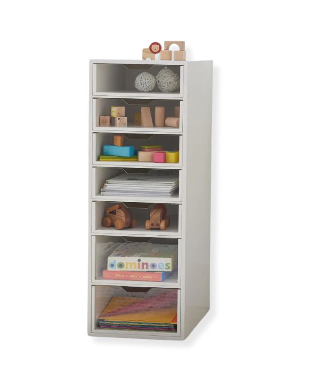Wood And Acrylic Playroom Storage Tower Wood and acrylic playroom storage tower