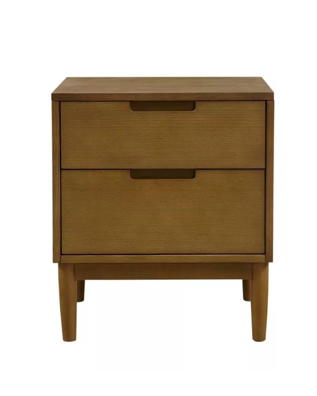 Walnut 2-Drawer Nightstand Walnut 2-drawer nightstand