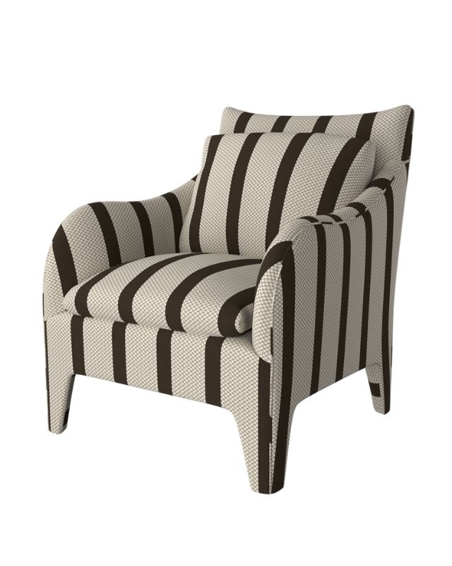Hastings stripe chair emma roberts home living room get the look
