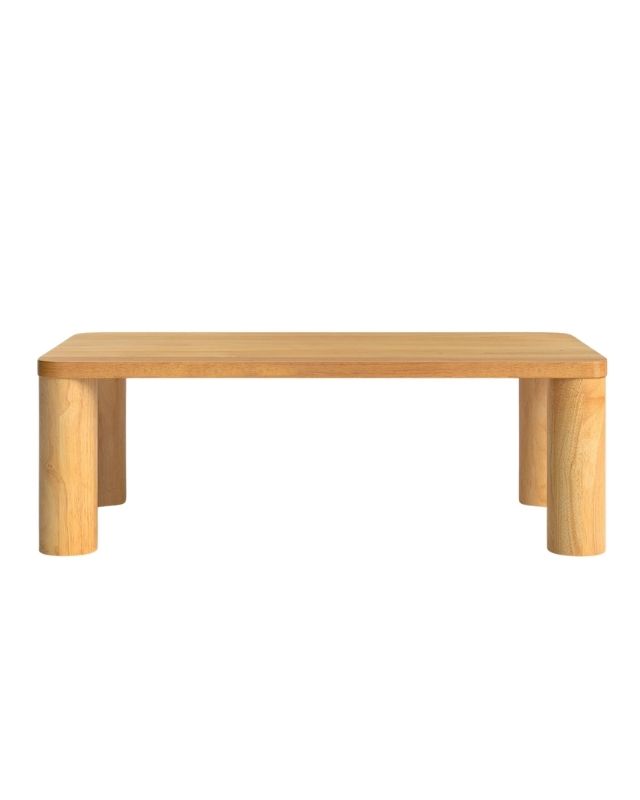 Patricio wood coffee table emma roberts home living room get the look