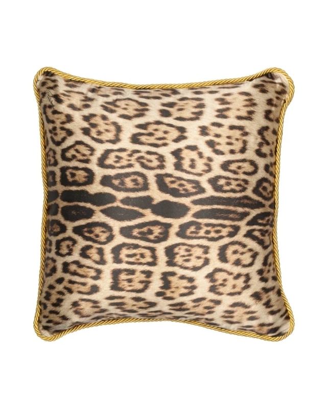 Roberto cavalli home leopard throw pillow