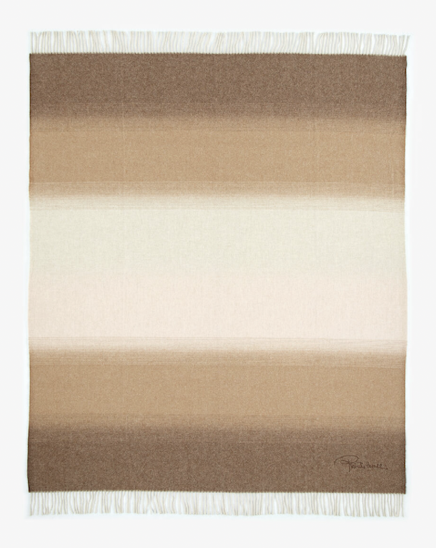 Roberto cavalli signature jacquard plaid throw