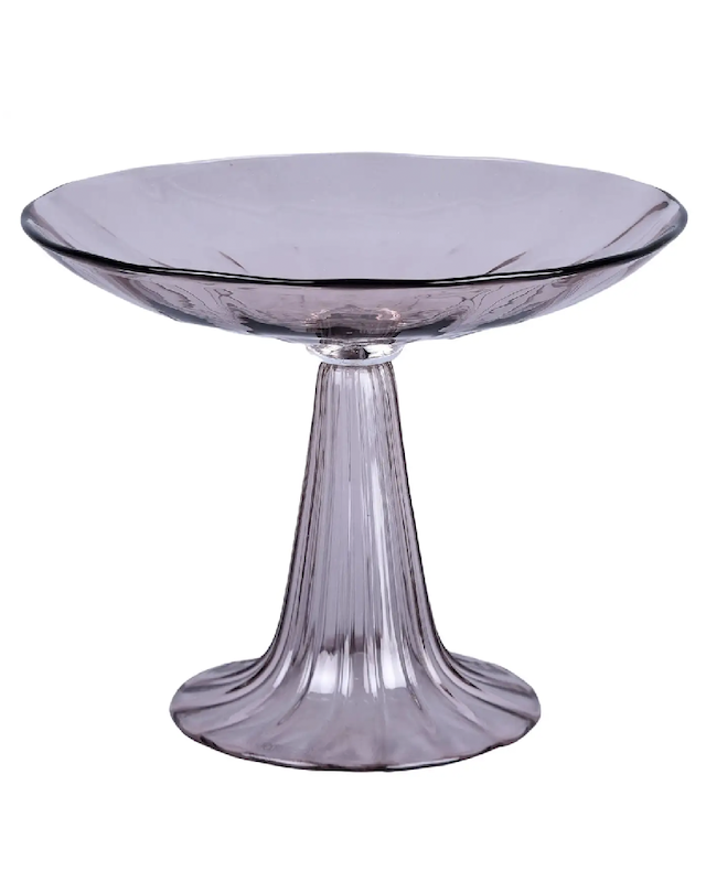 Roberto cavalli tall signed roberto cavalli amethyst murano glass tazza