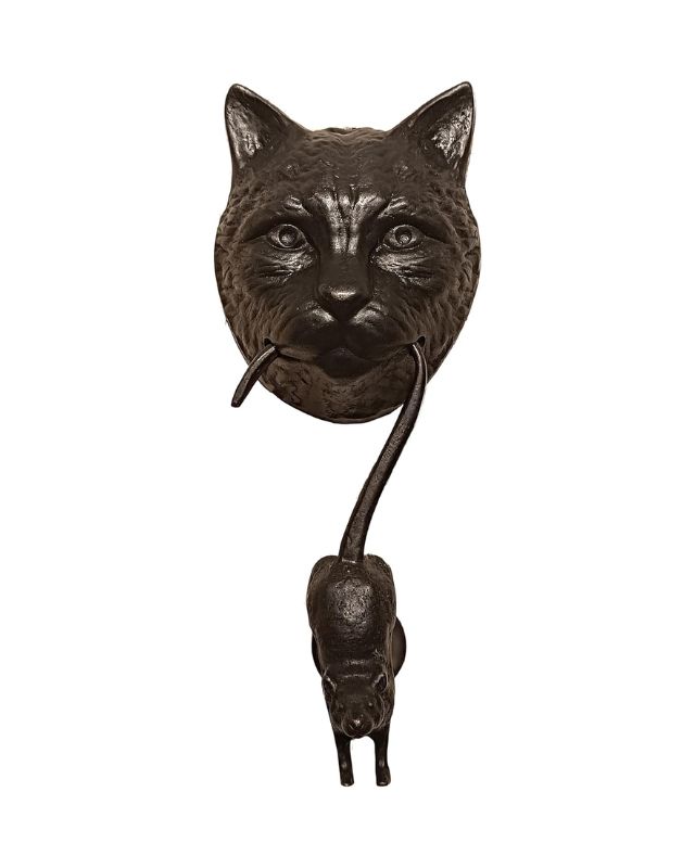 Cat and mouse door knocker emma roberts home
