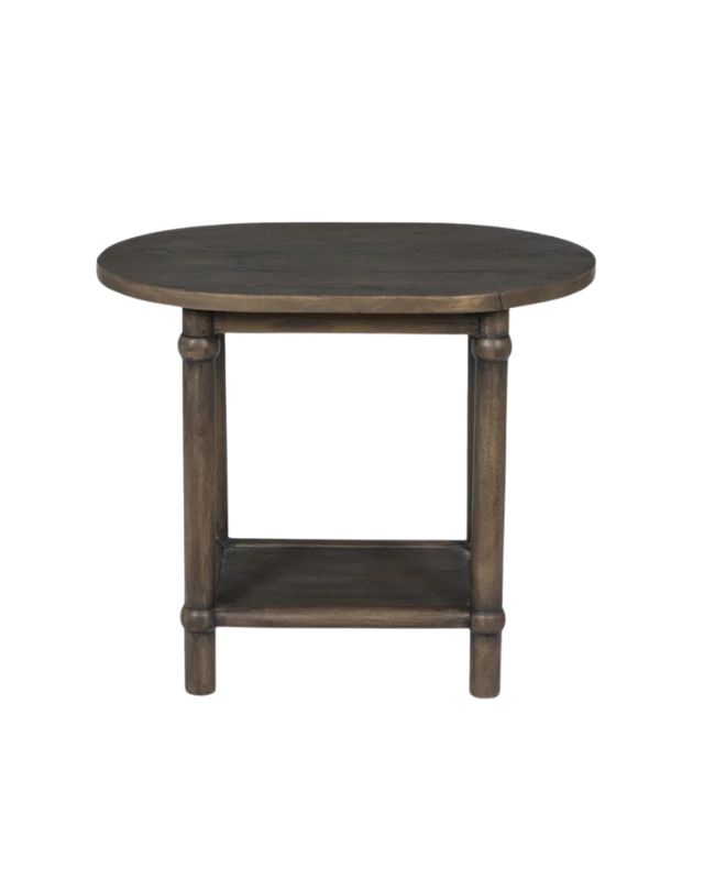 Charnes wood end table emma roberts home bedroom recreate the look