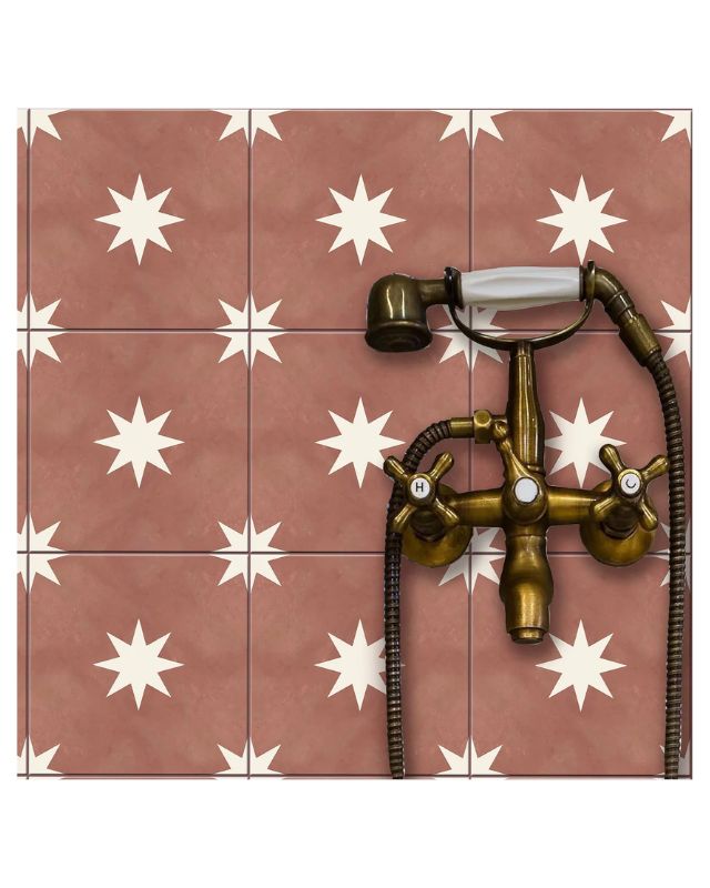 Derby rust peel and stick floor tiles emma roberts home bathroom recreate the look