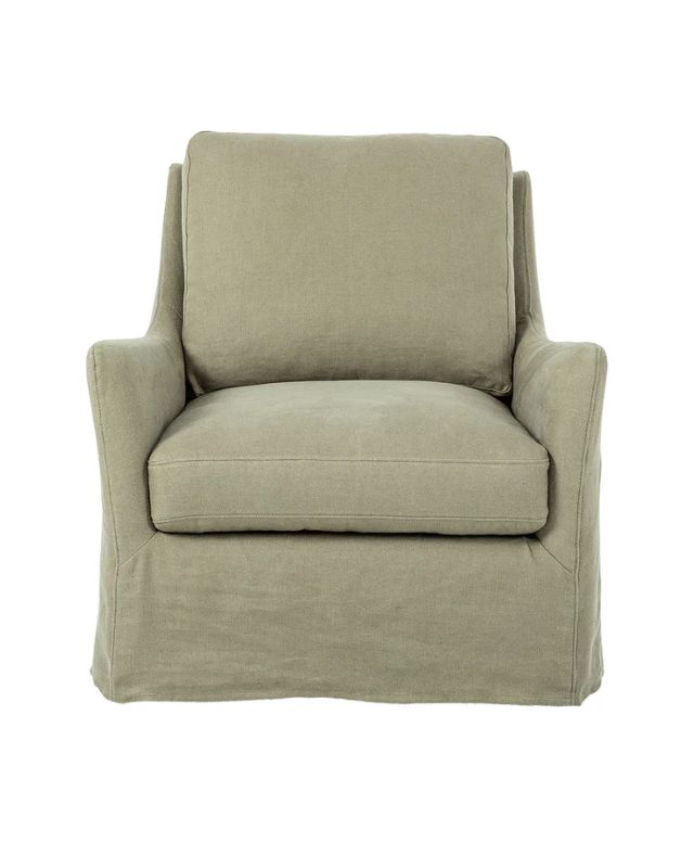 Khaki green swivel chair emma roberts home bedroom recreate the look