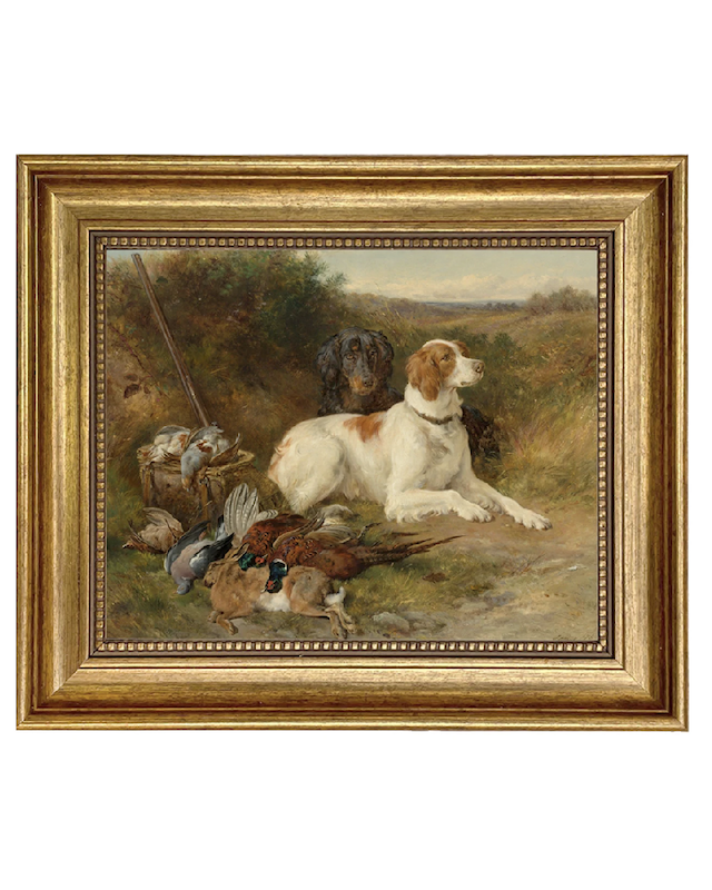 Vintage hunting dog art
