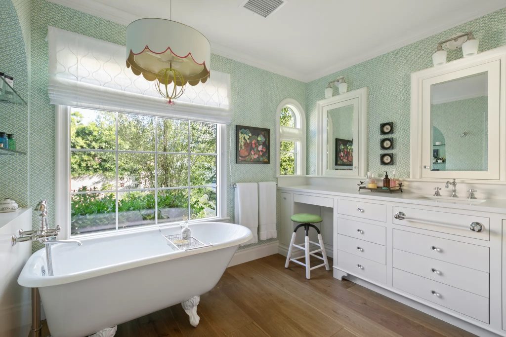 Emma stone spanish style house bathroom recreate the look