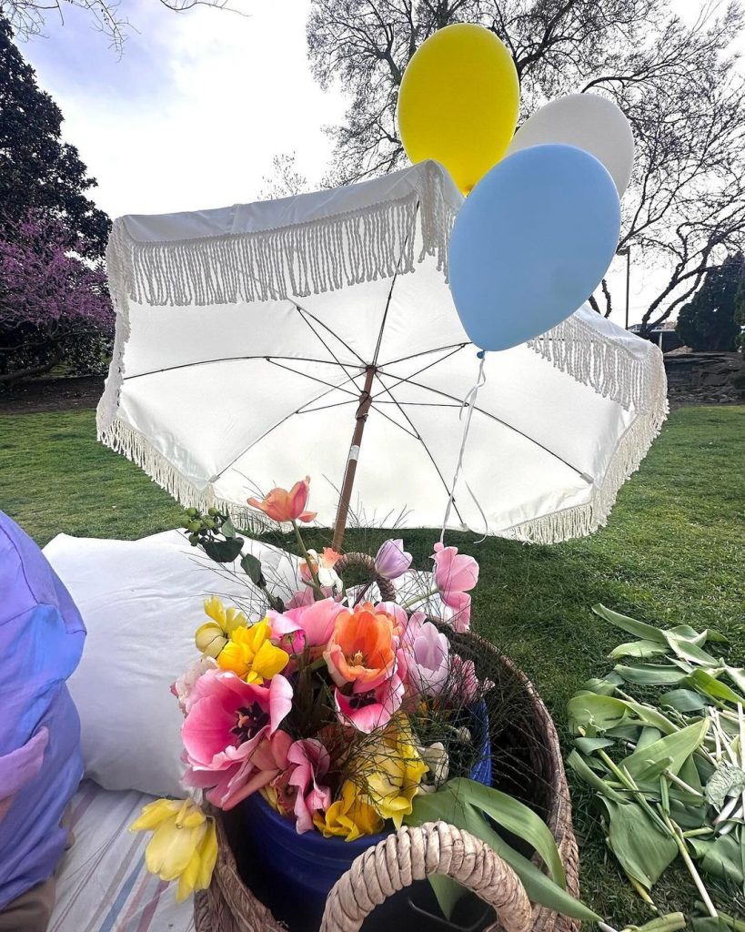 Kacey musgraves picnic instagram umbrella