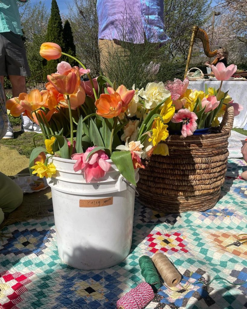 Kacey musgraves picnic instagram flowers