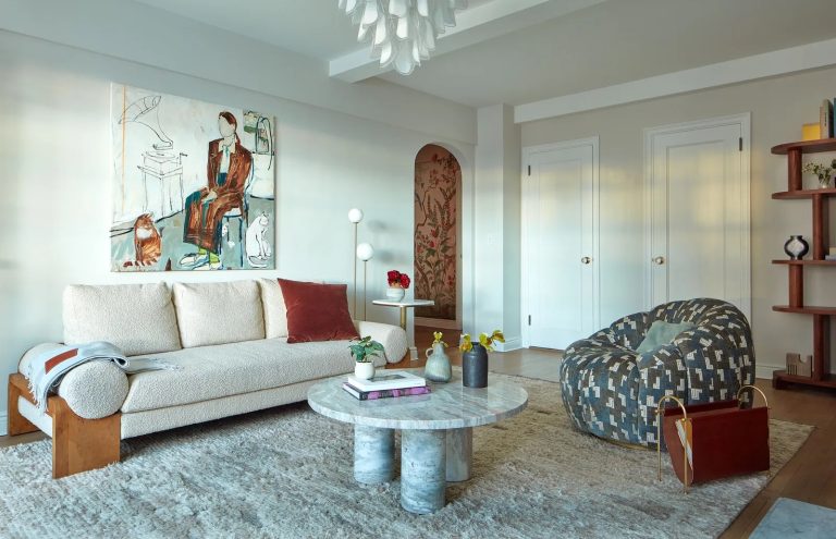 Maude apatow living room nyc apartment get the look