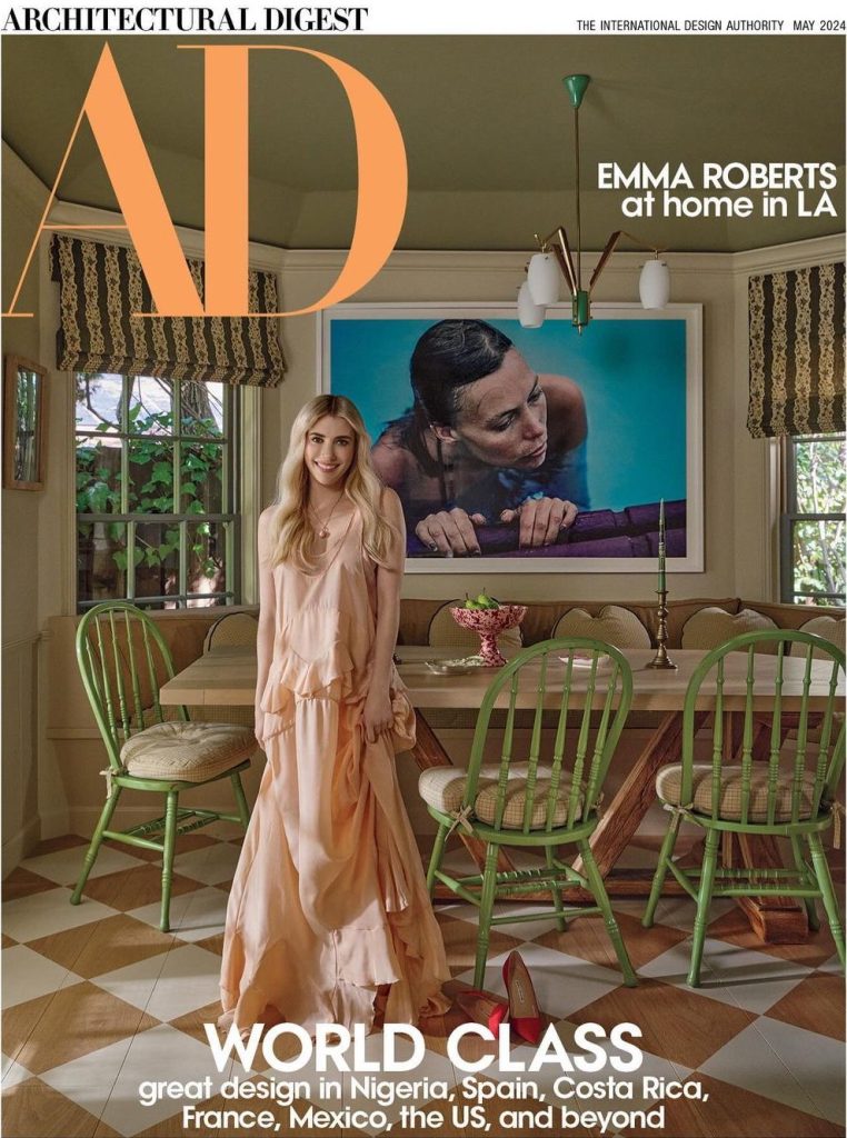 Emma roberts hollywood home architectural digest cover photo dining room recreate the look