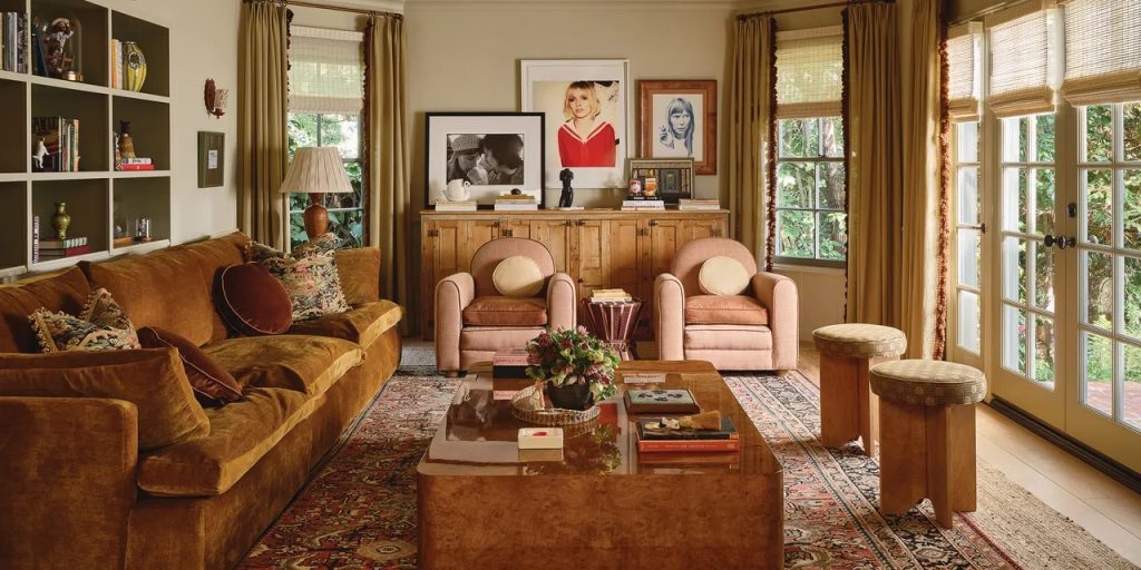 Emma roberts hollywood home family room recreate the look