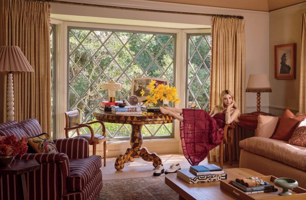 Emma roberts hollywood home living room recreate the look