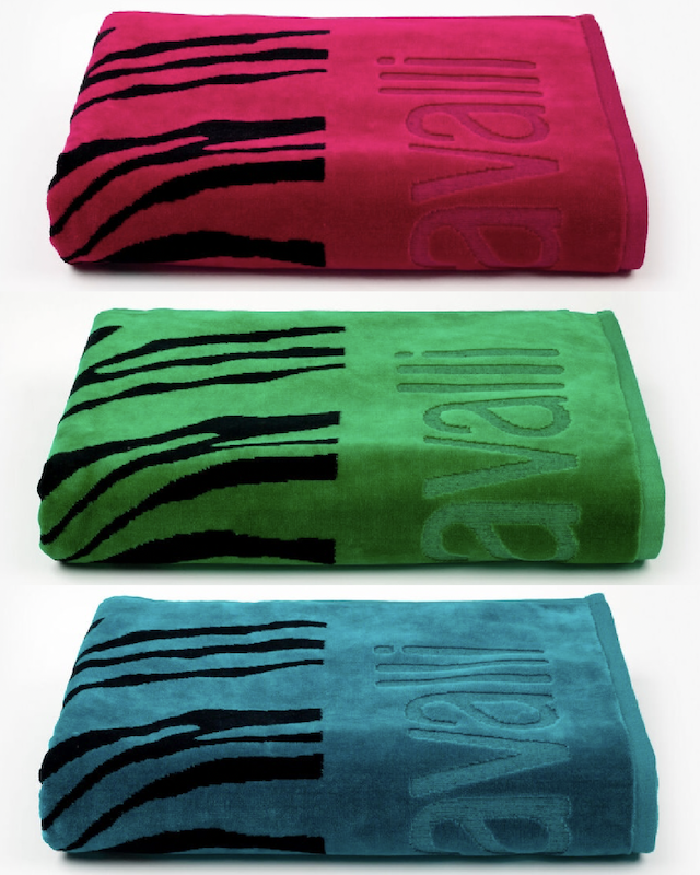Roberto cavalli home zebra beach towels