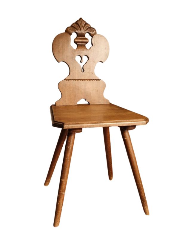 Alsacian traditional wooden chair emma roberts home bathroom powder room