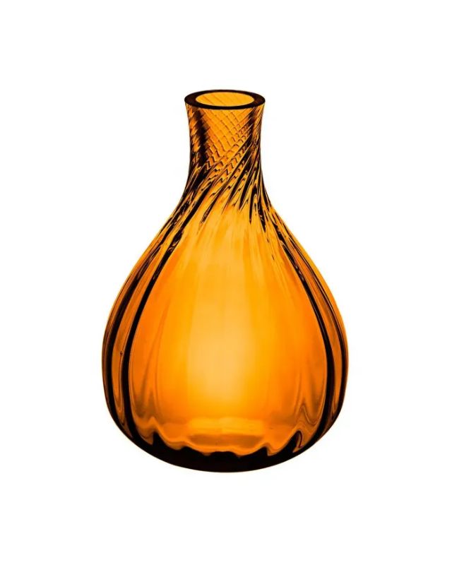 Amber glass vase emma roberts home bathroom powder room