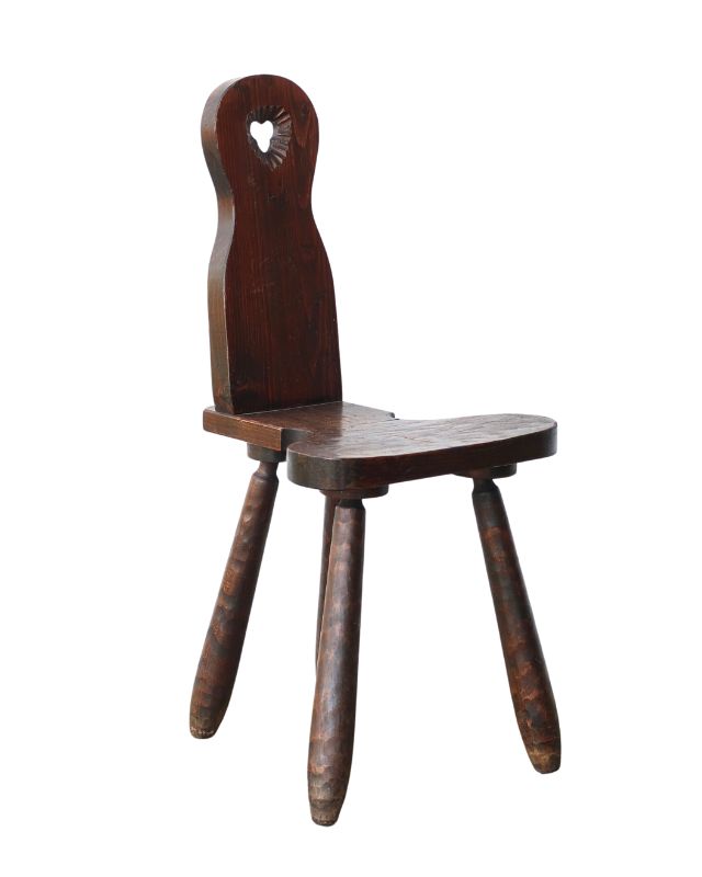 French dark wood spinning chair emma roberts home bathroom powder room