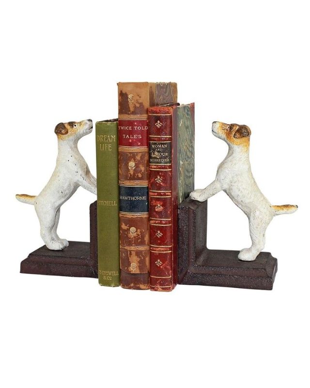 Jack russell terrier bookends emma roberts home family room recreate the look