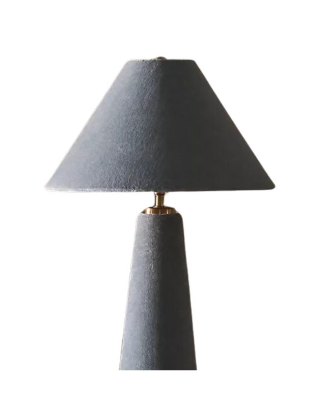 Lulu velvet table lamp emma roberts home