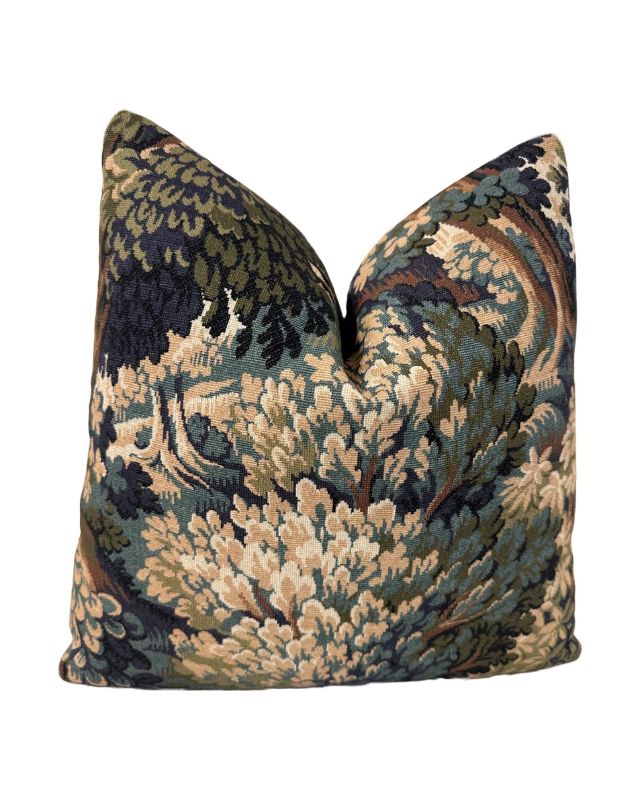 P. Kaufmann into the woods printed cotton pillow cover emma roberts home