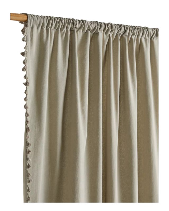 Palma fringe curtain emma roberts home family room recreate the look