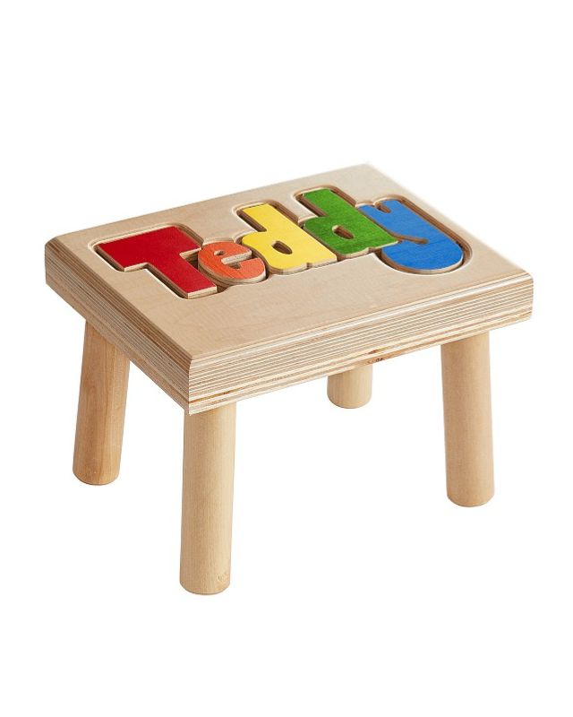 Personalized puzzle step stool emma roberts home