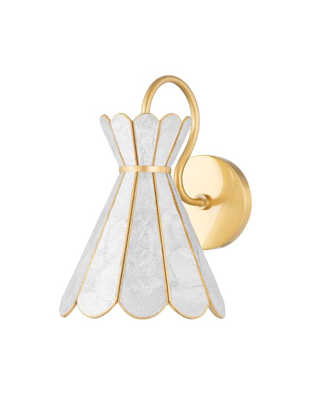 Scallop lyra wall sconce emma roberts home bathroom powder room